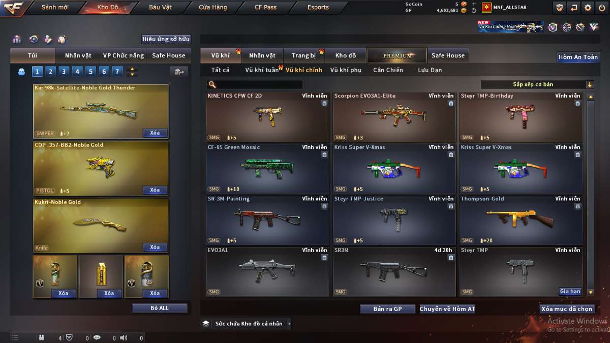 shop acc cf uy tin gia re